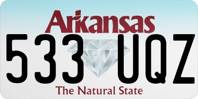 AR license plate 533UQZ