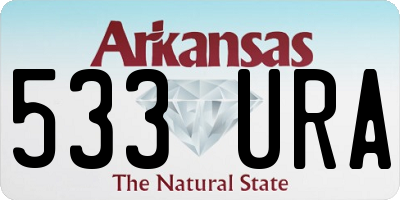 AR license plate 533URA