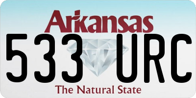 AR license plate 533URC
