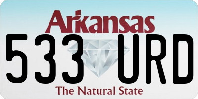AR license plate 533URD