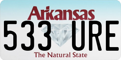AR license plate 533URE