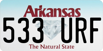 AR license plate 533URF