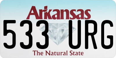 AR license plate 533URG