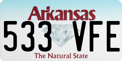 AR license plate 533VFE