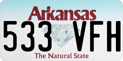 AR license plate 533VFH