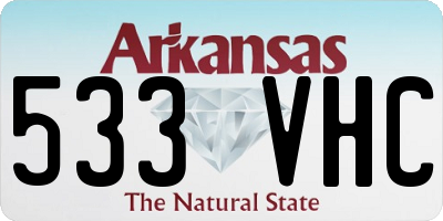 AR license plate 533VHC