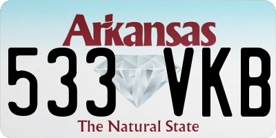AR license plate 533VKB