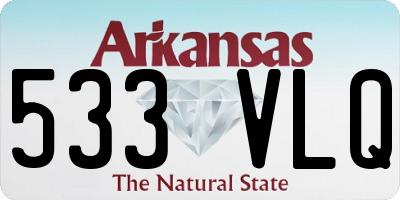 AR license plate 533VLQ