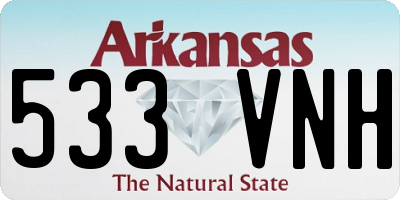 AR license plate 533VNH