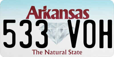 AR license plate 533VOH