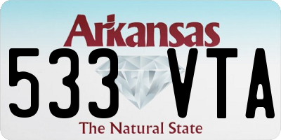 AR license plate 533VTA