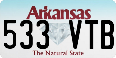AR license plate 533VTB