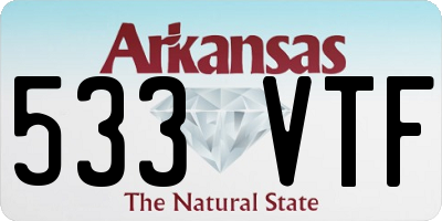 AR license plate 533VTF