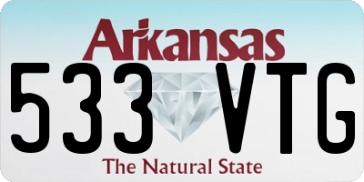 AR license plate 533VTG