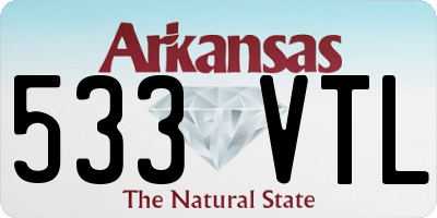 AR license plate 533VTL