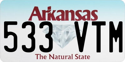 AR license plate 533VTM