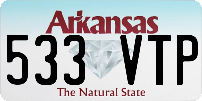 AR license plate 533VTP