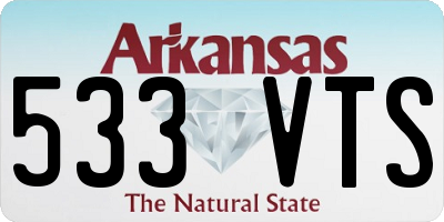 AR license plate 533VTS