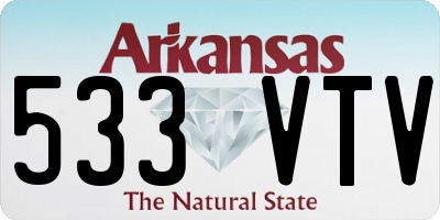 AR license plate 533VTV