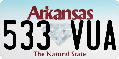 AR license plate 533VUA