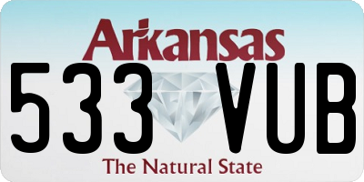 AR license plate 533VUB