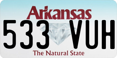 AR license plate 533VUH