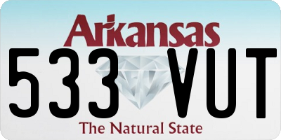 AR license plate 533VUT
