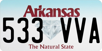 AR license plate 533VVA