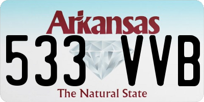 AR license plate 533VVB