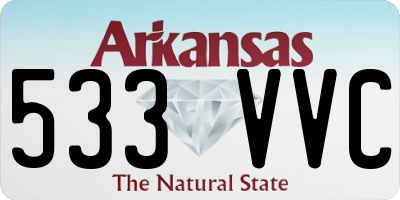 AR license plate 533VVC