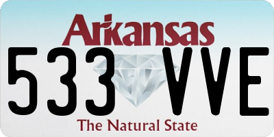AR license plate 533VVE