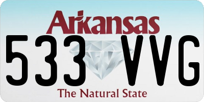 AR license plate 533VVG
