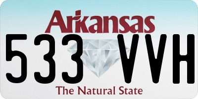 AR license plate 533VVH