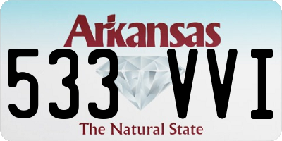 AR license plate 533VVI