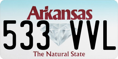 AR license plate 533VVL