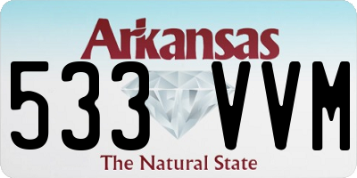 AR license plate 533VVM