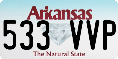 AR license plate 533VVP