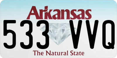 AR license plate 533VVQ
