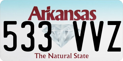 AR license plate 533VVZ
