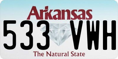 AR license plate 533VWH