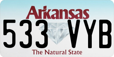 AR license plate 533VYB