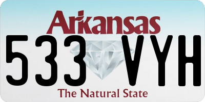 AR license plate 533VYH
