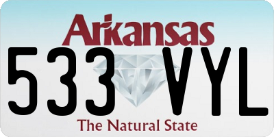 AR license plate 533VYL