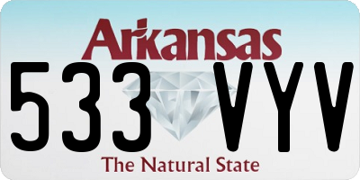 AR license plate 533VYV