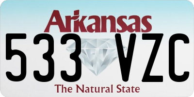 AR license plate 533VZC