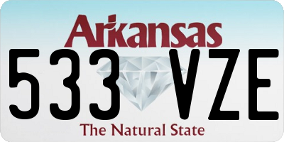 AR license plate 533VZE