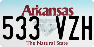 AR license plate 533VZH
