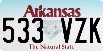 AR license plate 533VZK