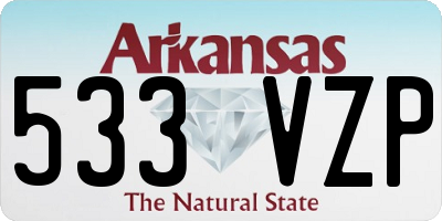 AR license plate 533VZP