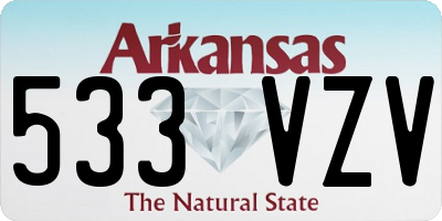 AR license plate 533VZV